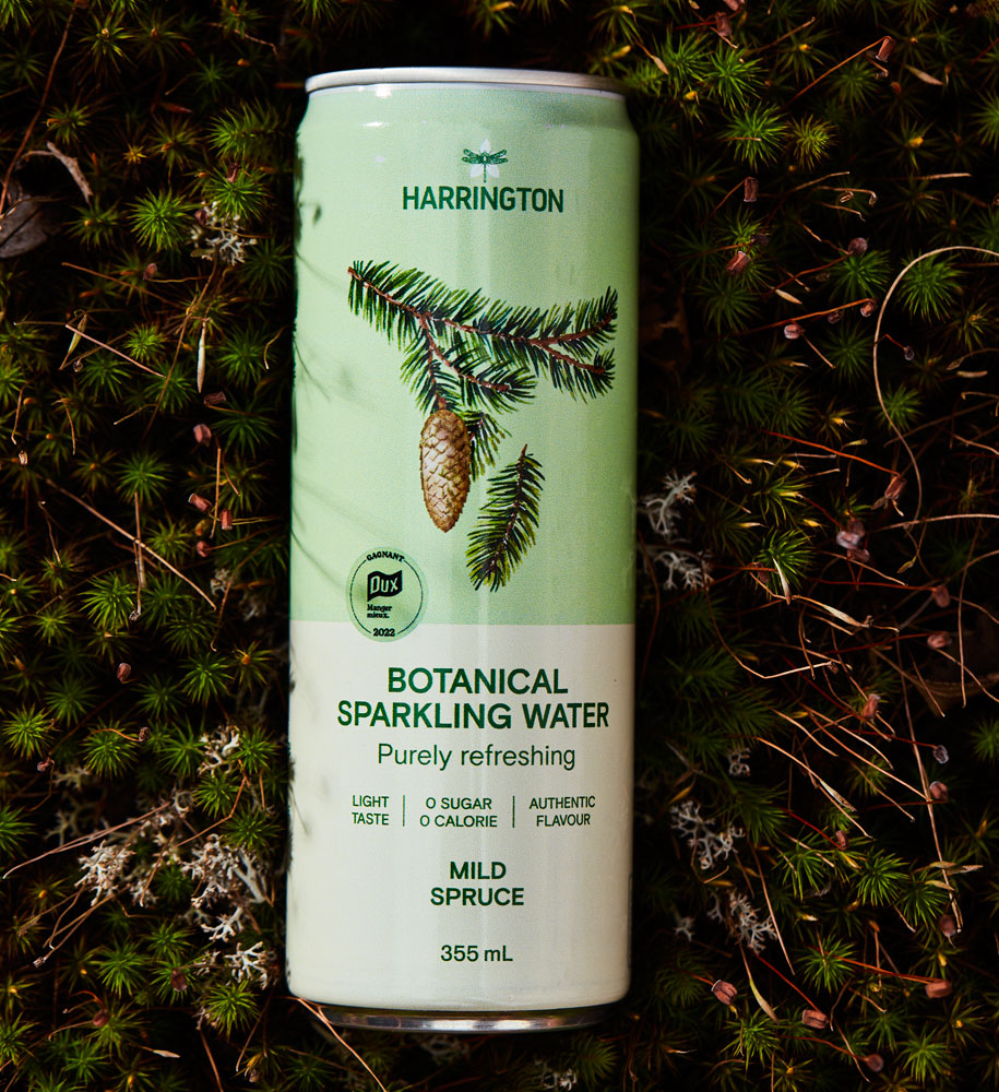 Mild spruce sparkling water